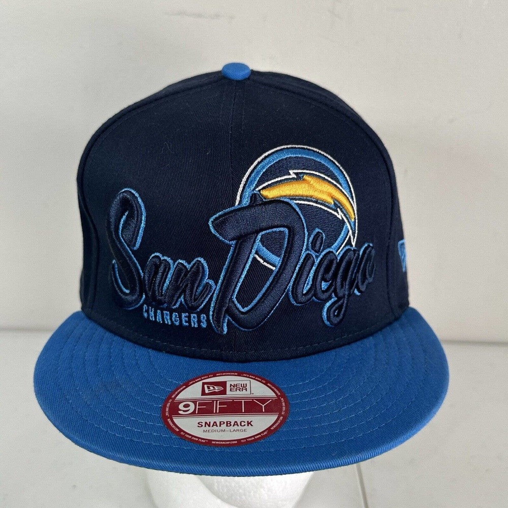 San Diego Chargers Baseball Hat Cap New Era 9Fifty Snapback NFL Raised M-L